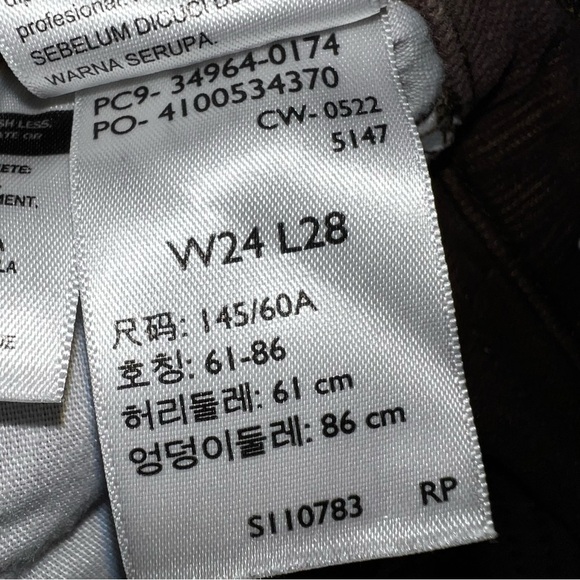 Levi’s Wedgie Straight Brown corduroy Jeans Size 24/28 - Picture 7 of 11